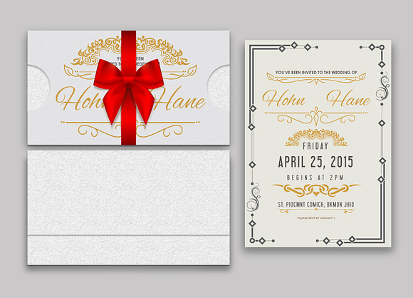 Wedding invitation card in Wedding Templates - product preview 1