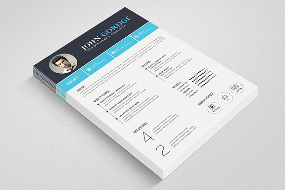 Creative CV Resume Word Template in Resume Templates - product preview 1