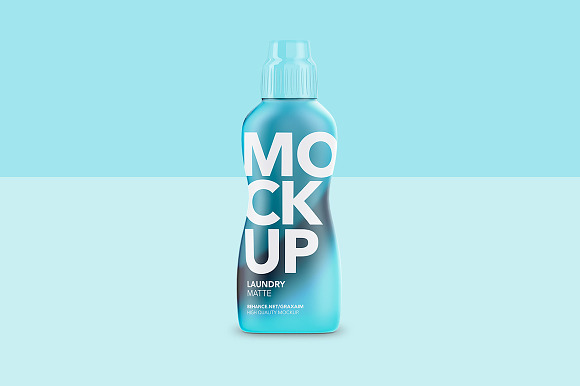 Laundry Softener Bottle Matte Front in Product Mockups - product preview 1