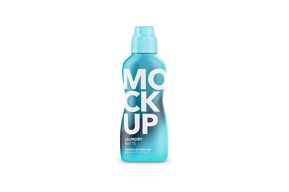 Laundry Softener Bottle Matte Front in Product Mockups - product preview 4