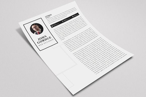 Simple Design CV Word Template in Resume Templates - product preview 2