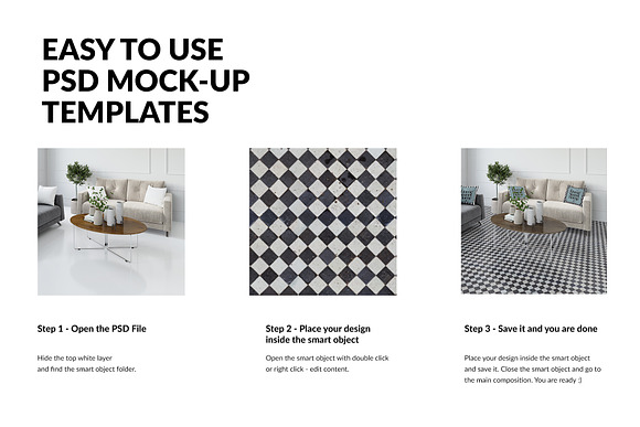 Floor in Living Room Set in Mockup Templates - product preview 2