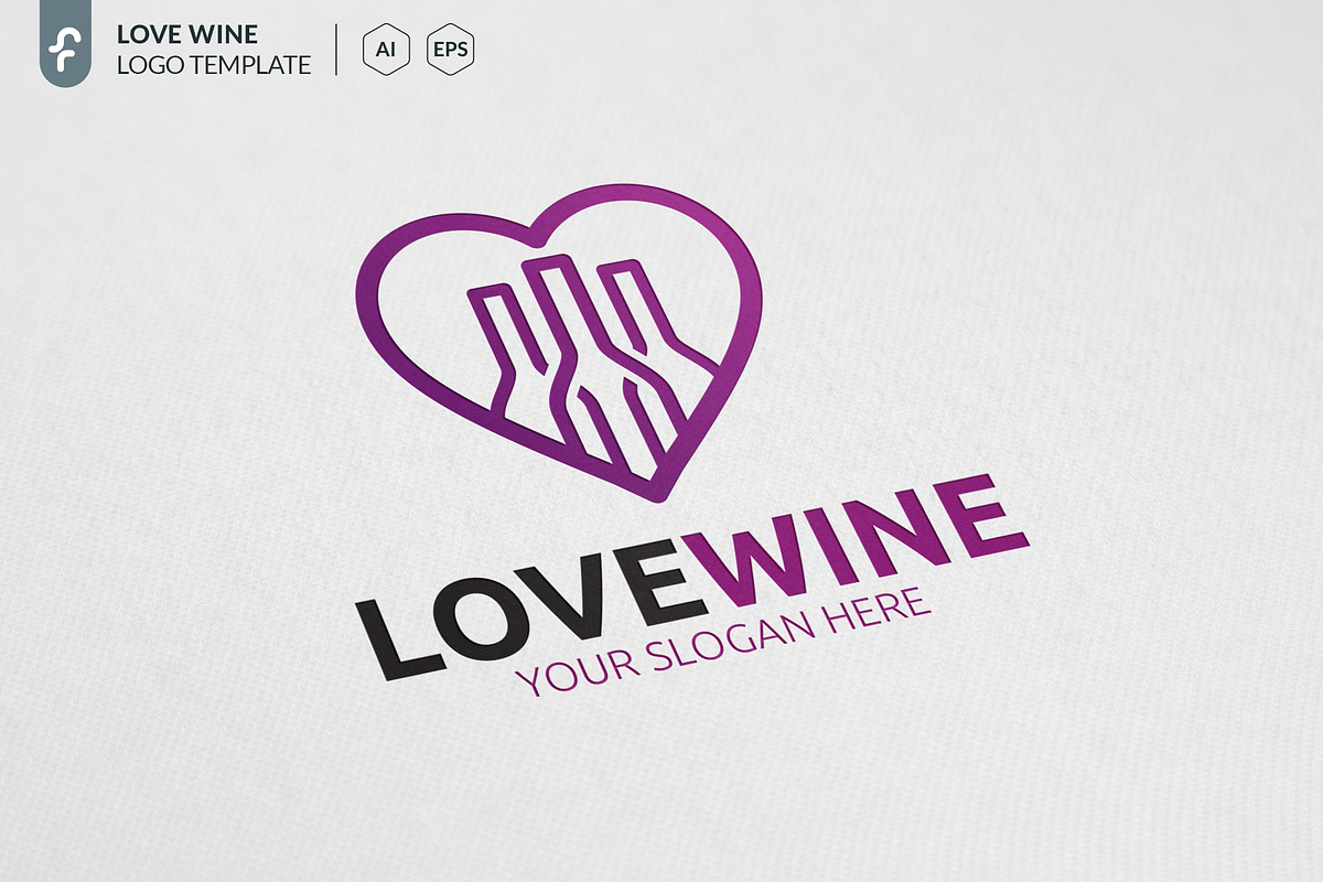 Love Wine Logo in Logo Templates - product preview 8