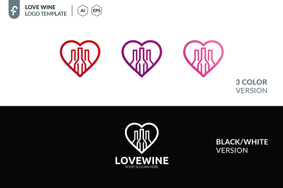 Love Wine Logo in Logo Templates - product preview 4