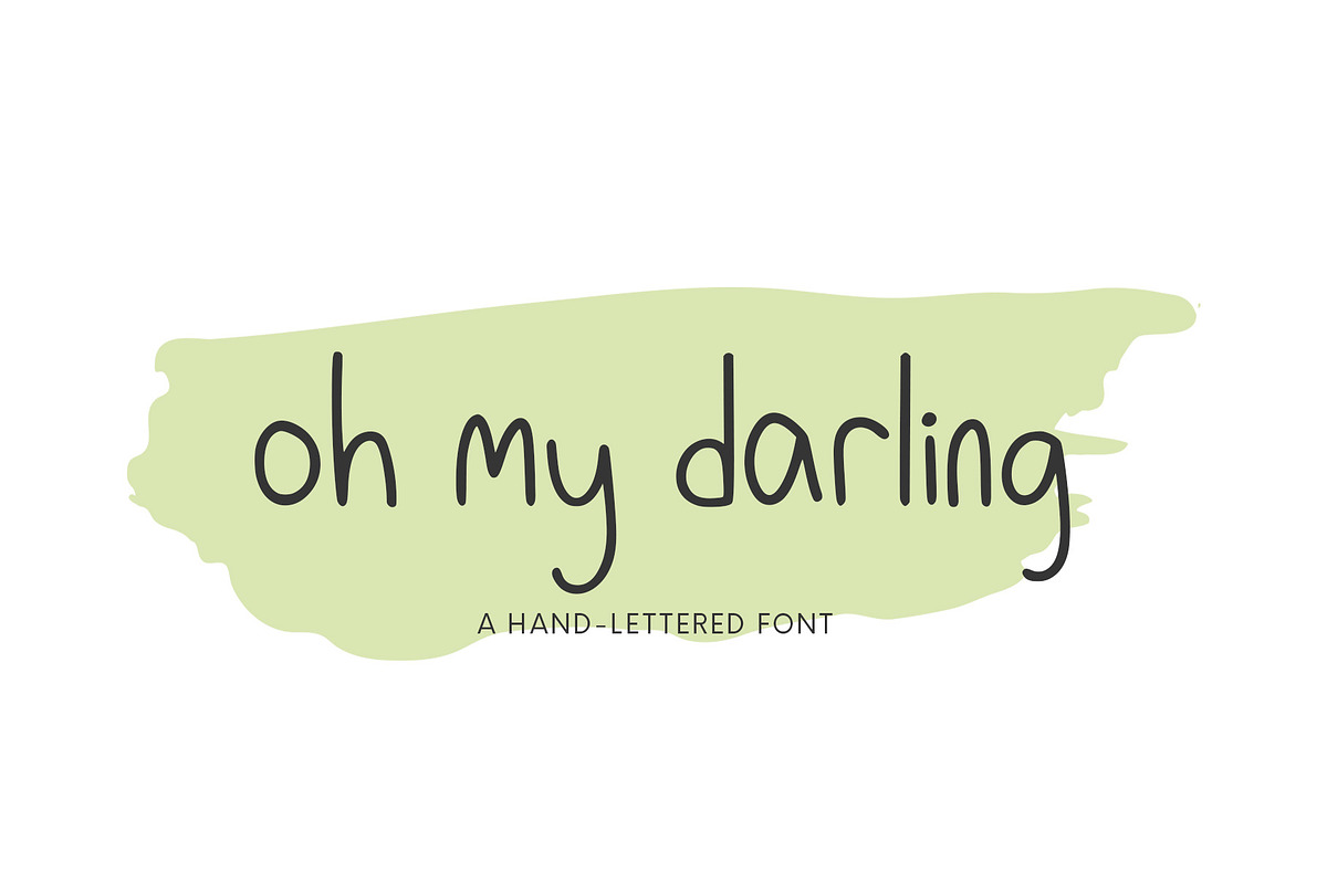Oh My Darling, Hand-Lettered Font in Fonts - product preview 8