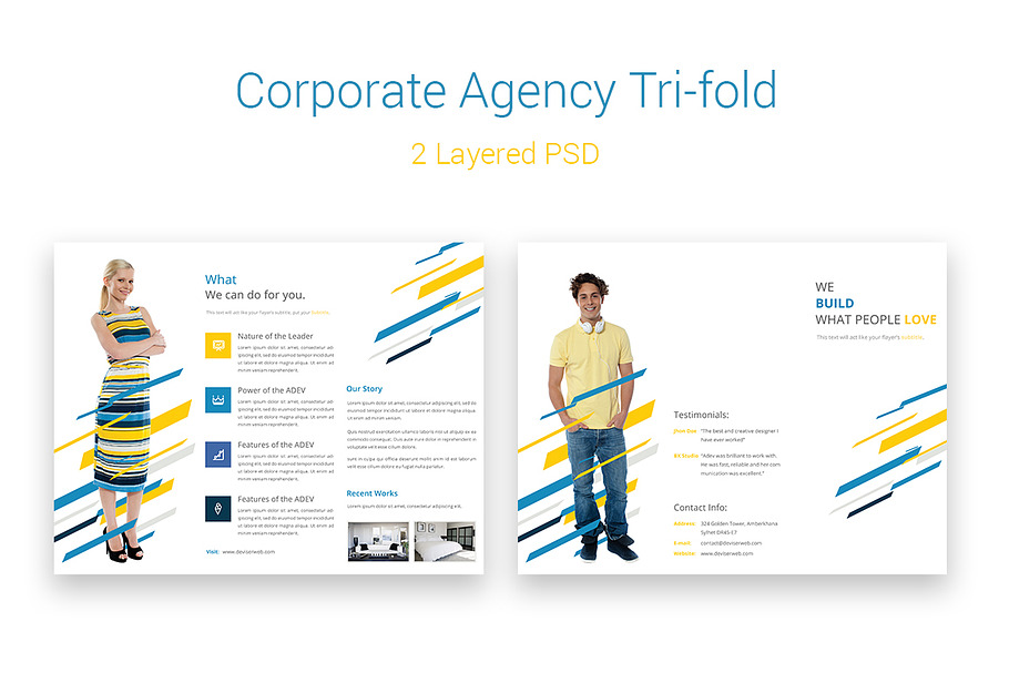 Corporate Agency Tri-fold Brochure