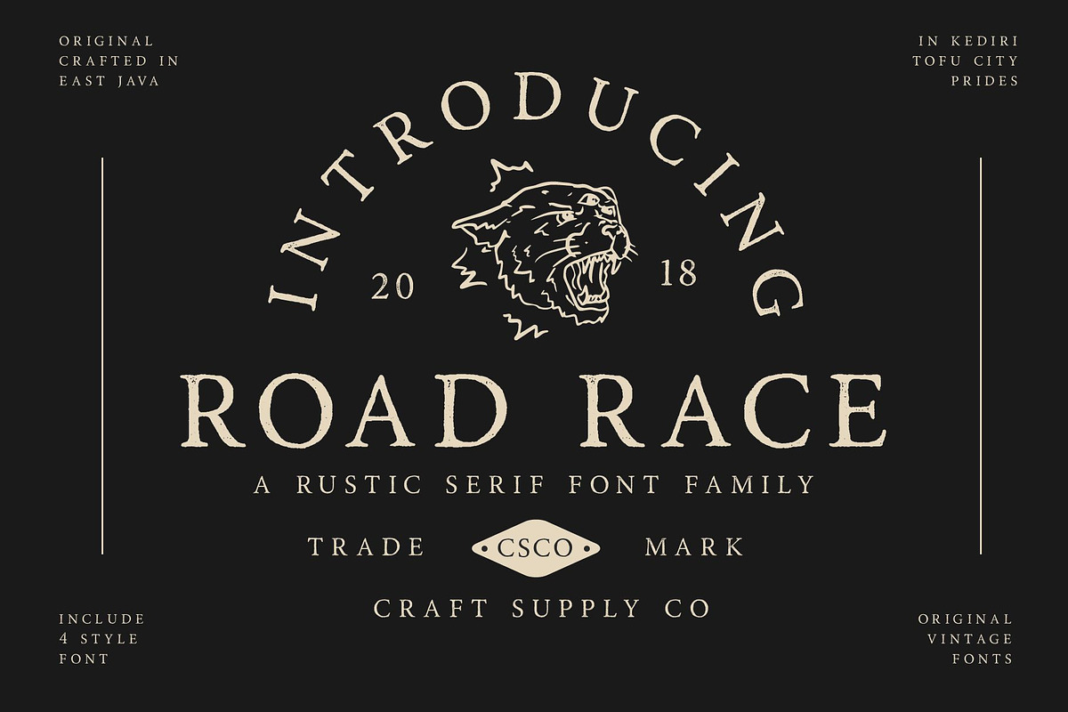 Road Race Font Family + Extras in Serif Fonts - product preview 8