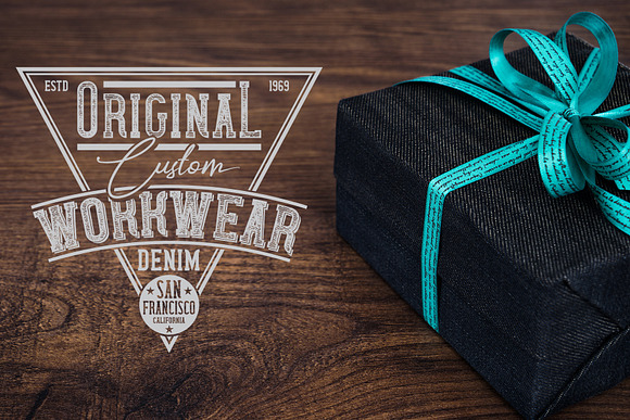 Wanted Denim layered font in Display Fonts - product preview 7