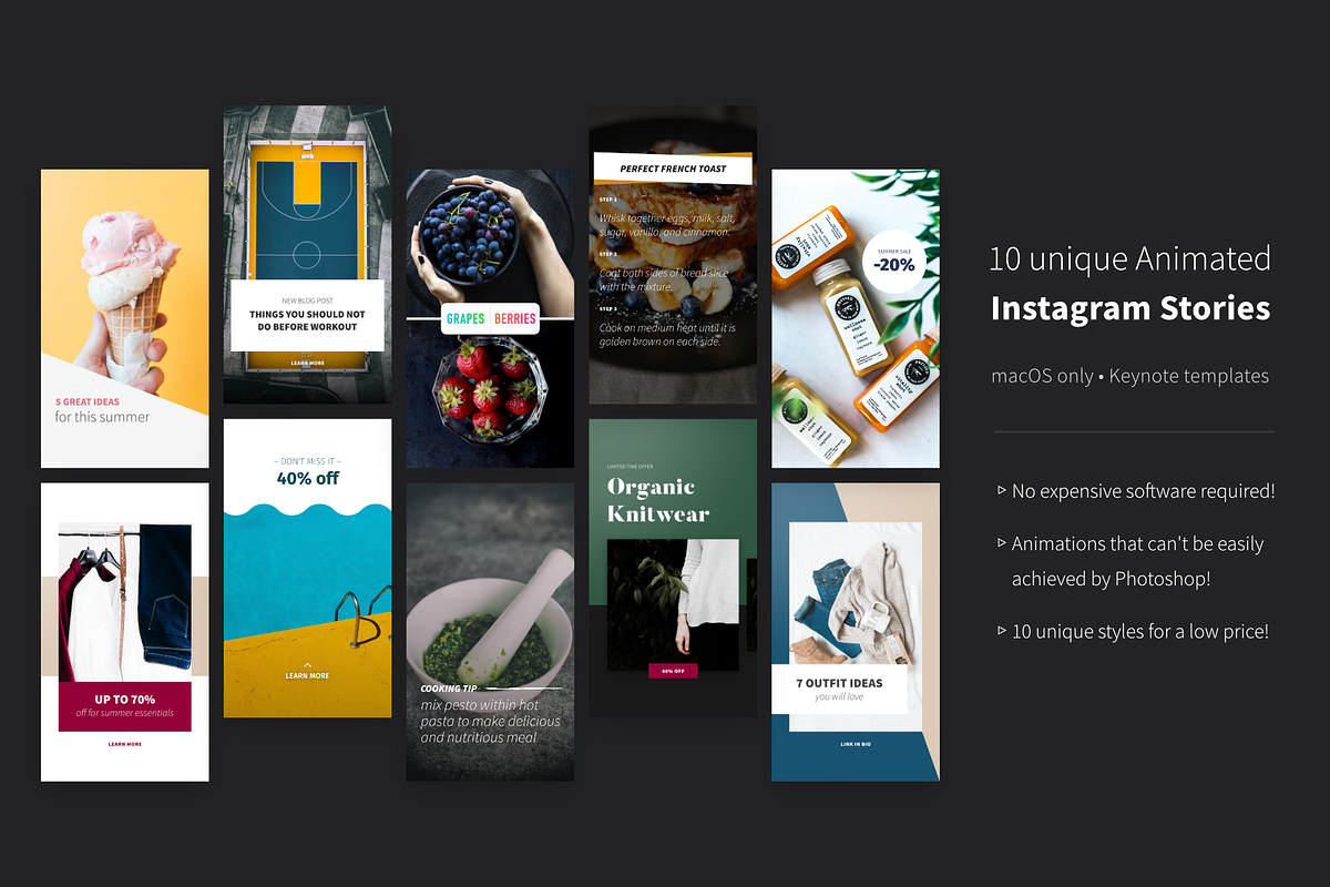 Keynote ○ Animated Stories – I in Instagram Templates - product preview 8