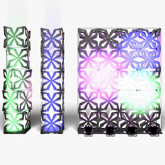 Stage Decor 04 Modular Wall Column in Photoshop Shapes - product preview 6