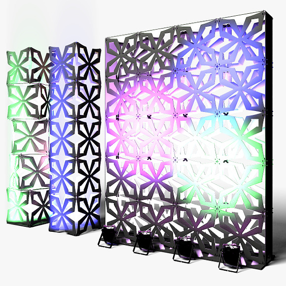 Stage Decor 04 Modular Wall Column in Photoshop Shapes - product preview 12