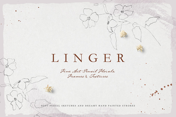 Linger - Fine Art Florals & Textures in Illustrations - product preview 8