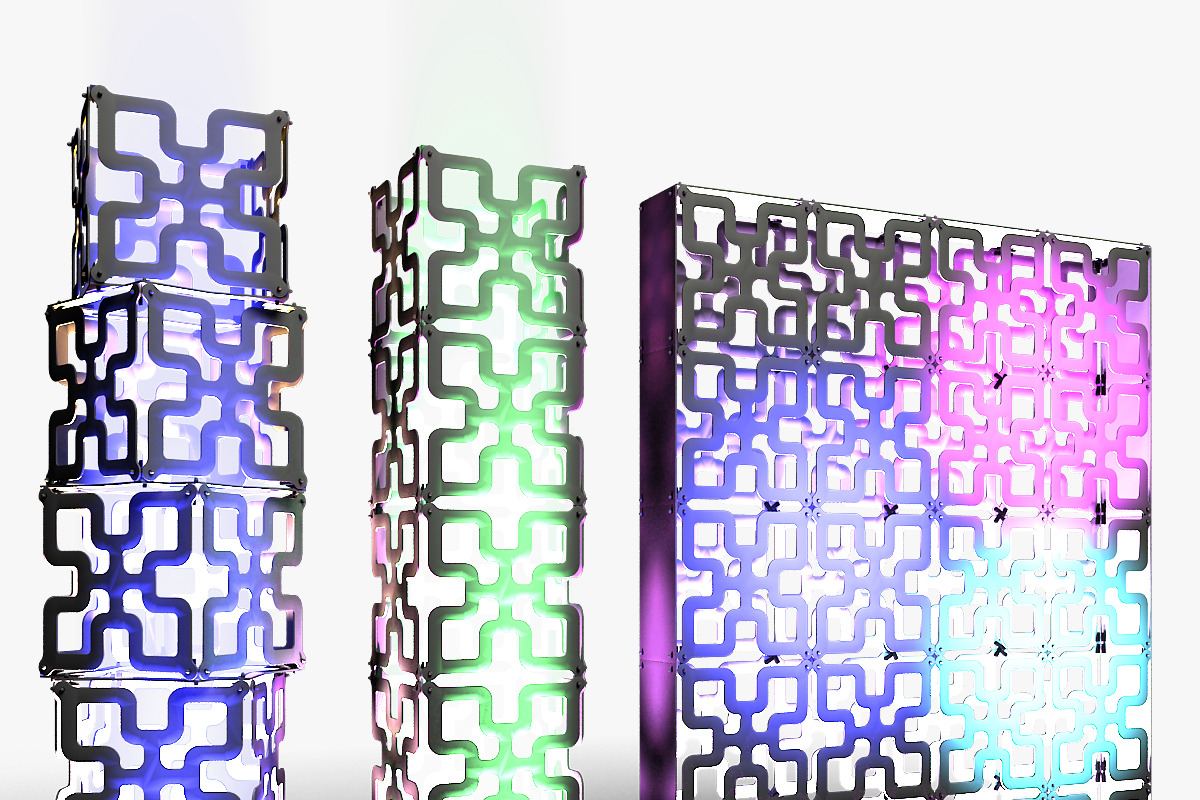 Stage Decor 05 Modular Wall Column in Photoshop Shapes - product preview 8