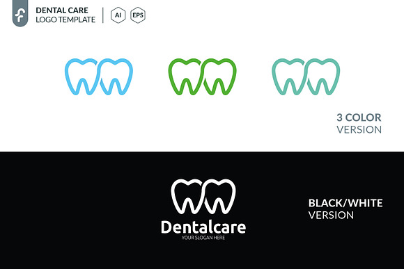 Dental Care Logo in Logo Templates - product preview 4