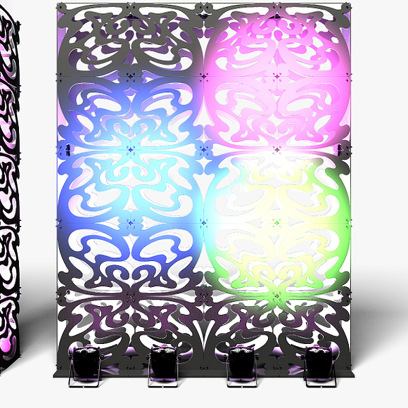 Stage Decor 09 Modular Wall Column in Photoshop Shapes - product preview 3