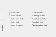 Pulse - A Modern Sans-Serif Typeface