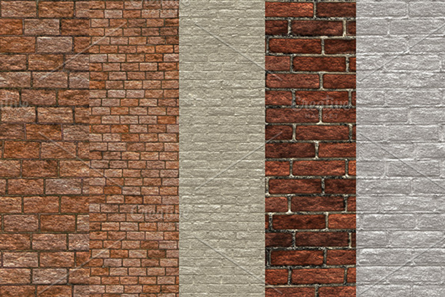 Brick wall textures in Textures - product preview 8