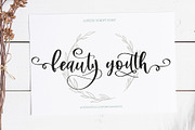 Beauty Youth. Lovely Script 