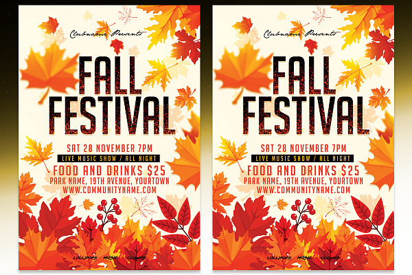 Fall Festival Flyer - PSD Template