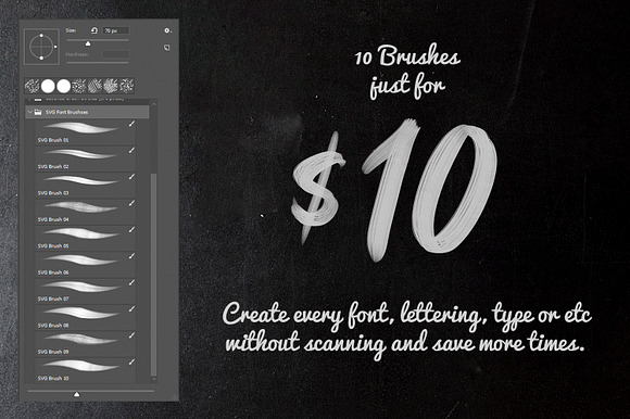 SVG Font Brushes in Add-Ons - product preview 3
