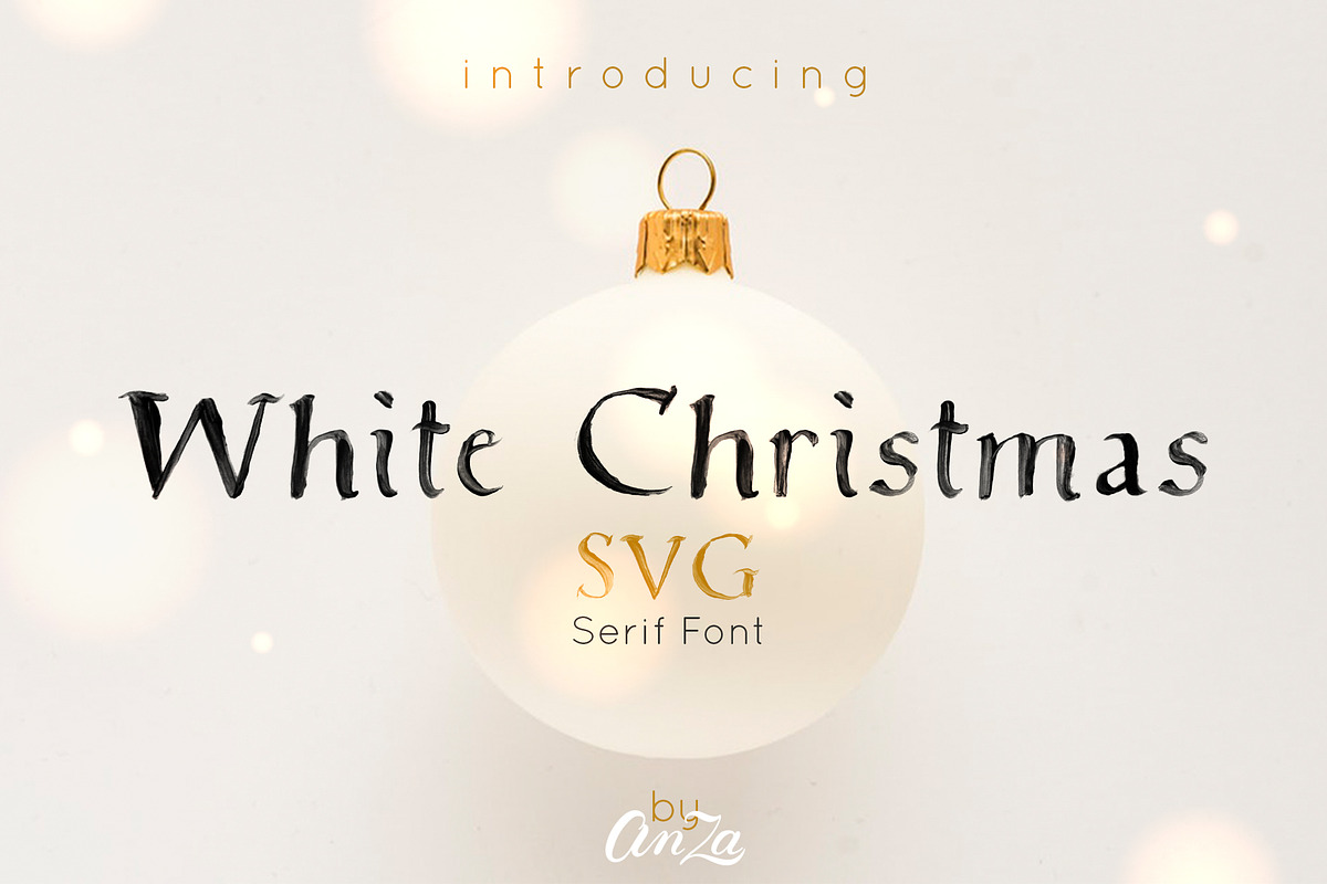 White Christmas SVG Font in Display Fonts - product preview 8