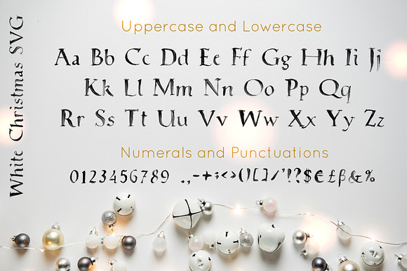 White Christmas SVG Font in Display Fonts - product preview 5