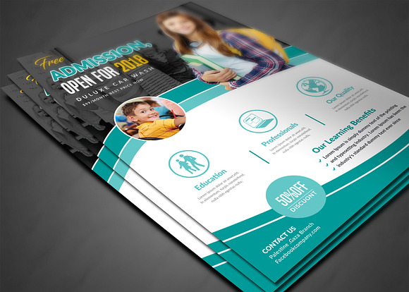 Kids Education Flyer in Flyer Templates - product preview 2