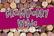 Cranberry Wine - Stripe Font Family