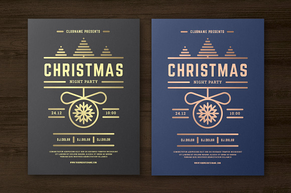 Christmas party invitation flyer in Flyer Templates - product preview 1