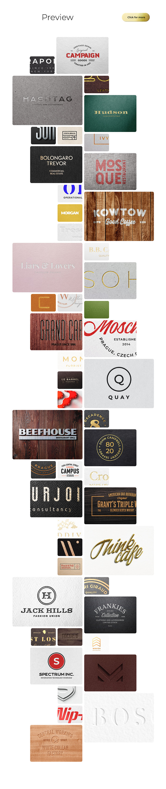 50 logo mockup branding bundle in Branding Mockups - product preview 1