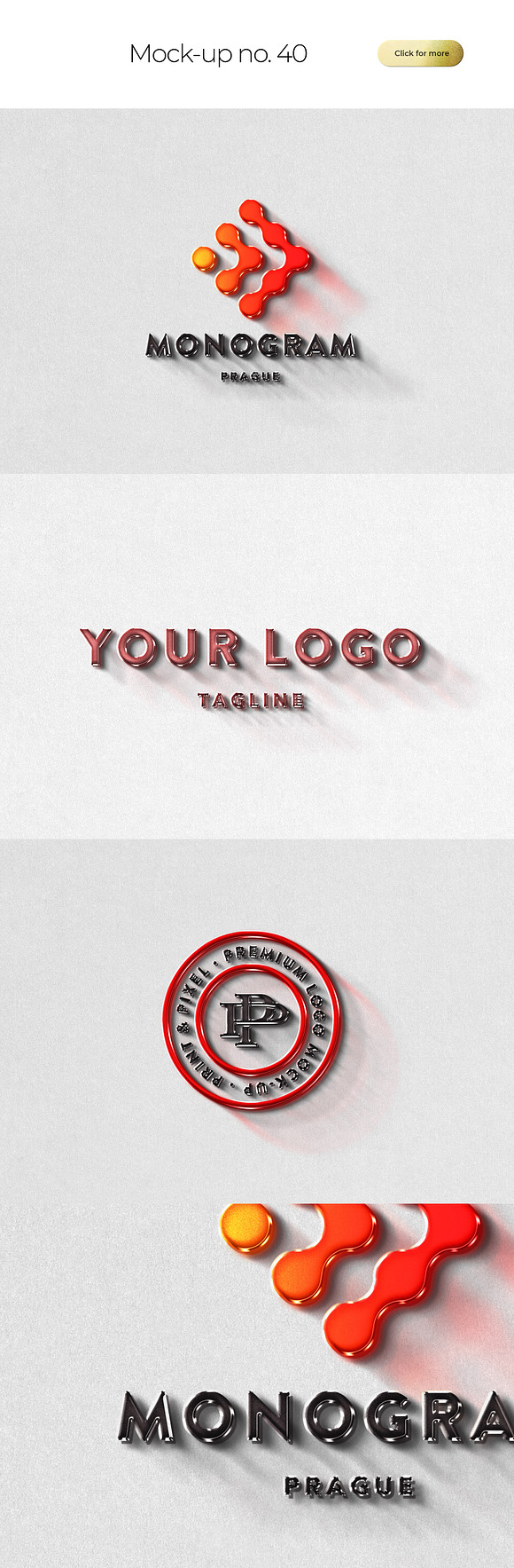 50 logo mockup branding bundle in Branding Mockups - product preview 41