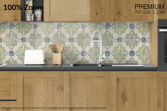 Kitchen Cabinet Set in Mockup Templates - product preview 11