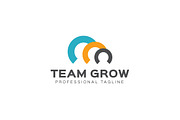 Team Grow Logo Template