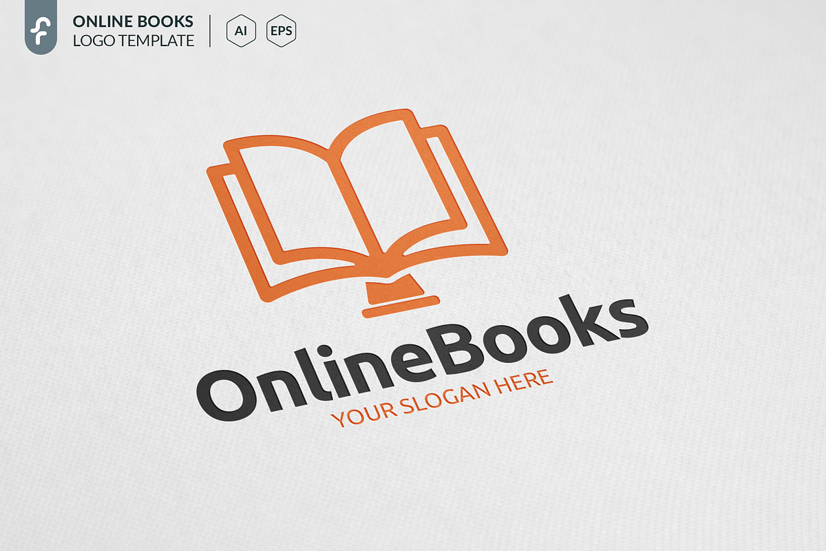 Online Books Logo in Logo Templates - product preview 8