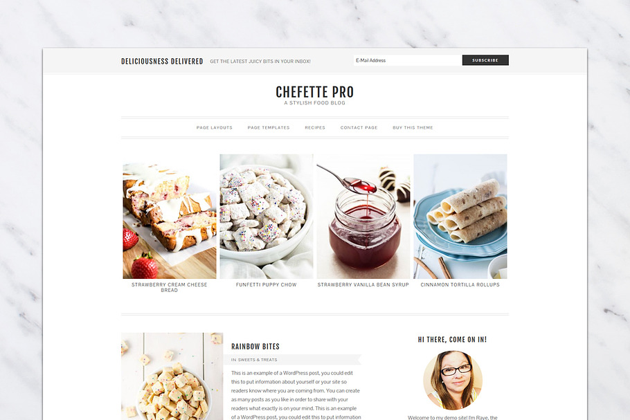 Chefette Pro Genesis Theme Creative Wordpress Blog Themes