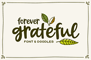 Forever Grateful Font & Doodles