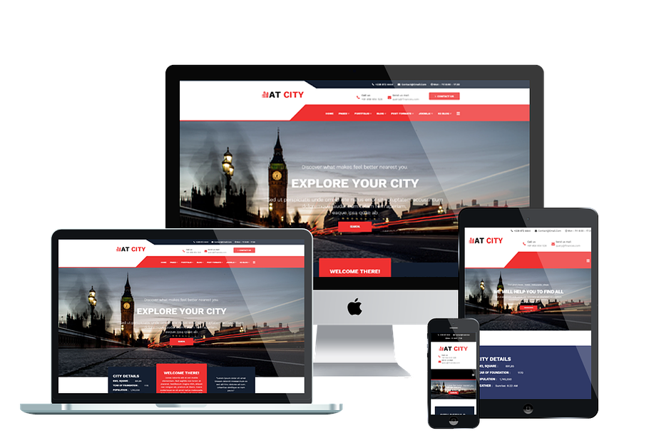 AT City Onepage Joomla City Guide in Joomla Themes - product preview 8