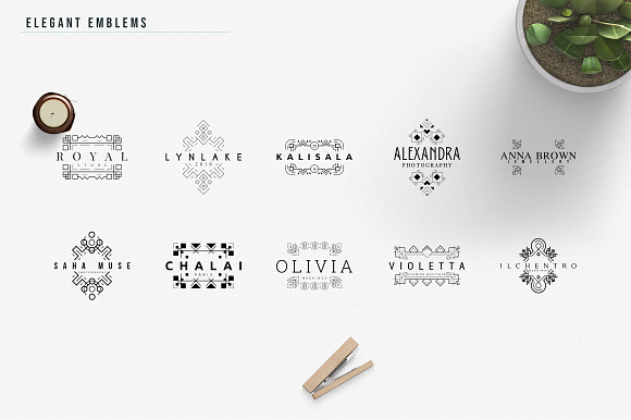 Elegant Emblems | 30 Logo Templates in Logo Templates - product preview 5