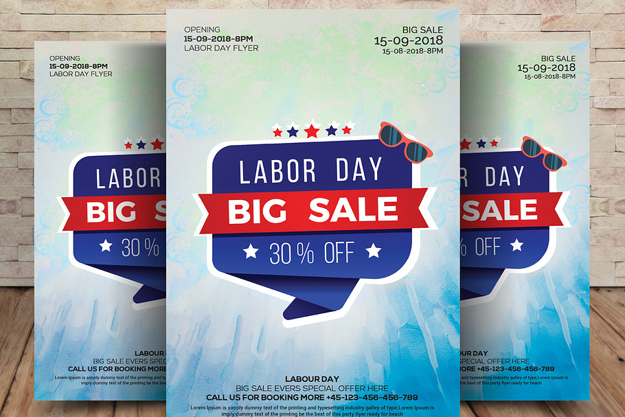Labor Day Big Sale Flyer
