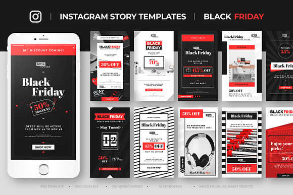 Instagram Sales Story Feed Template in Instagram Templates - product preview 1