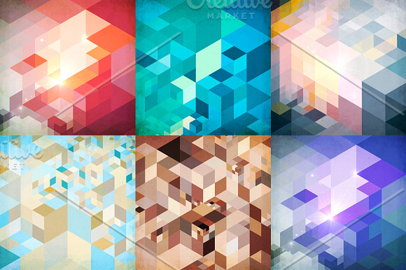 10 textured abstract backgrounds in Patterns - product preview 1