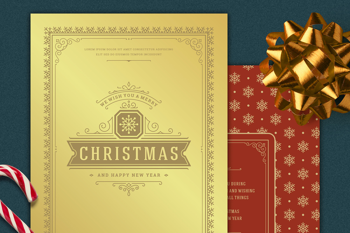 Christmas Greeting Card in Card Templates - product preview 8