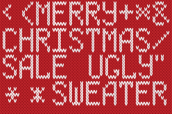 Сhristmas Knitted Font Ol Version2.0 in Display Fonts - product preview 1