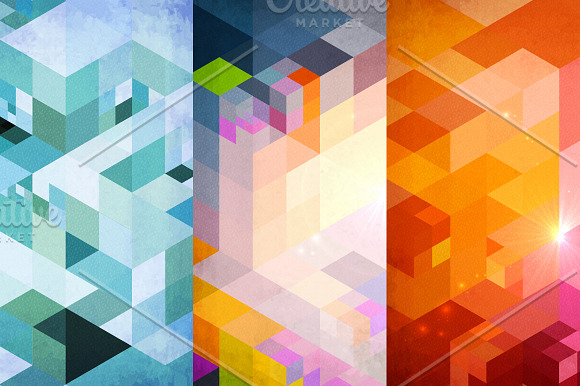 10 textured abstract backgrounds in Patterns - product preview 2