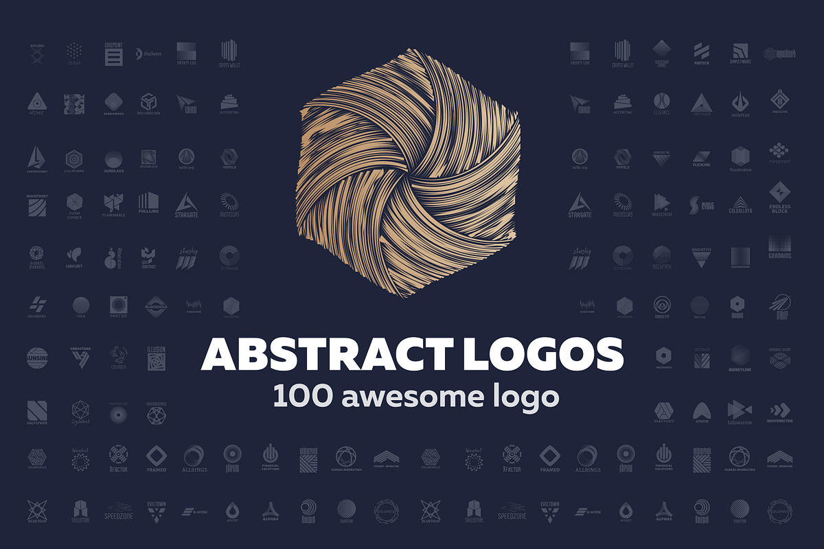 100 abstract logo in Logo Templates - product preview 8