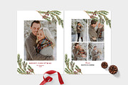 Christmas Photo Card Template -CD095