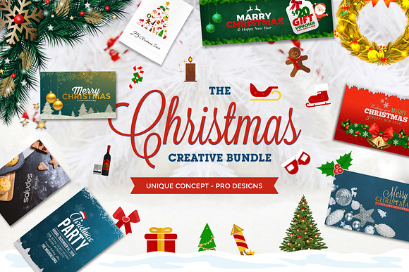 Saludos’ (Christmas Design Bundle) in Web Elements - product preview 15