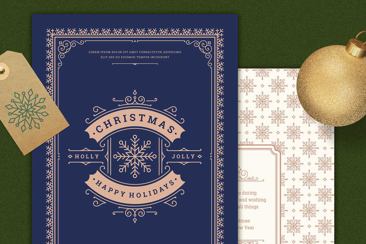 Christmas Greeting Card in Card Templates - product preview 8