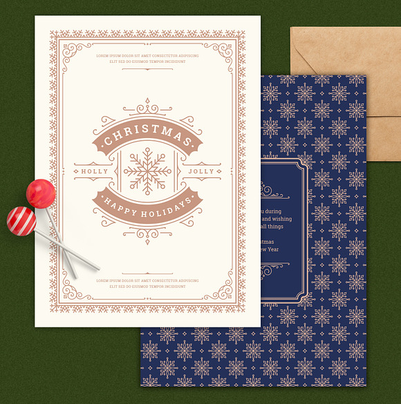 Christmas Greeting Card in Card Templates - product preview 1