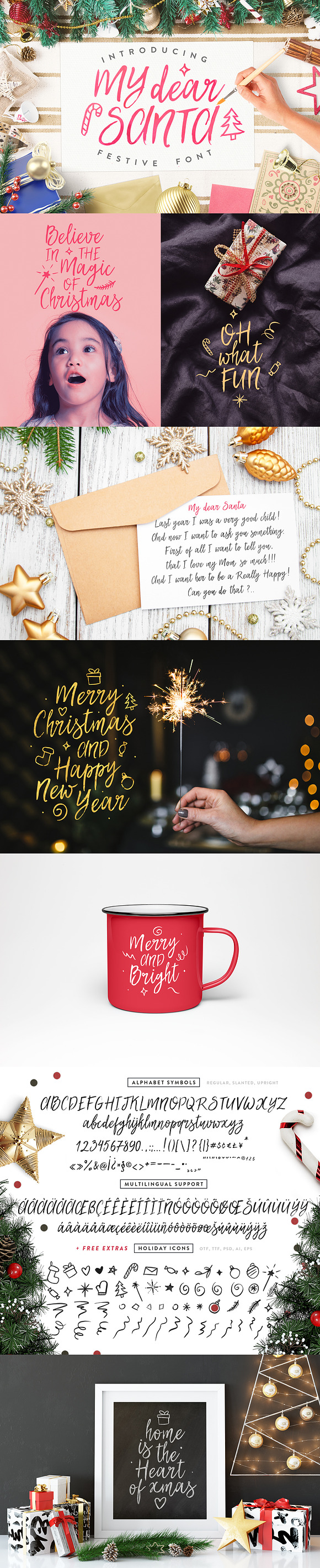Best Christmas Font (Big Update) in Christmas Fonts - product preview 6